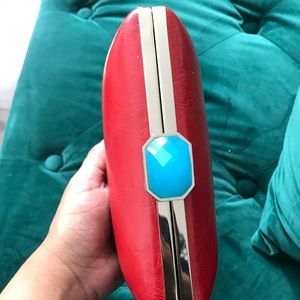 Red Trina Turk clutch for Banana Republic